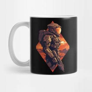 Martian Marine Fully Armed - Scifi Mug